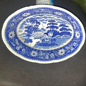 Blue and White Decorative Plate